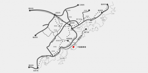湖⻄两大高速路口,位居闽南金三角核心区域,途径沿海大通道,已