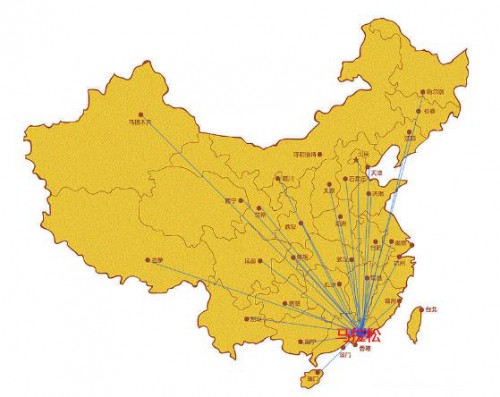 （图注：马拉松数码墙辐射范围）马拉松数码墙为线上与线下结合的新发展