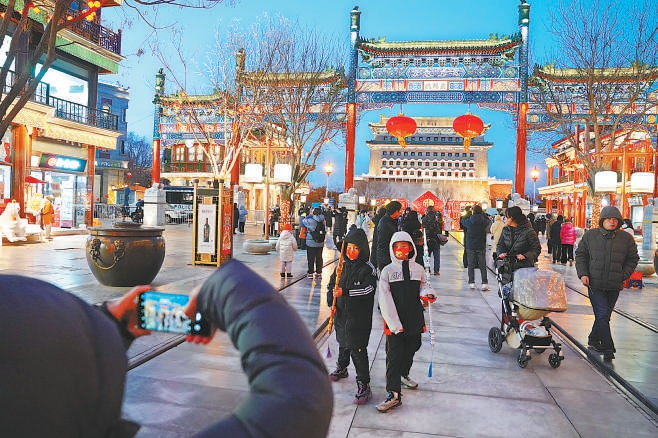 北京市大街小巷 点亮春节景观